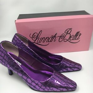 Lunnah Bella  Shoes Purple Metalic 2.5 Inches heel